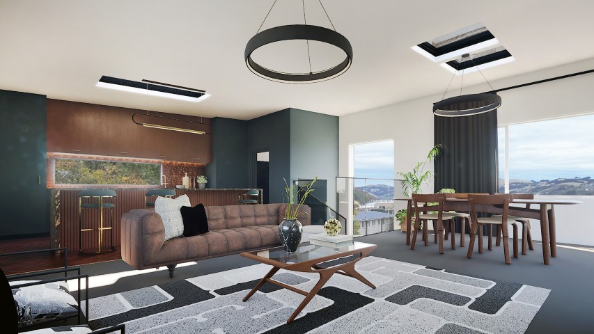 3d design modern living room