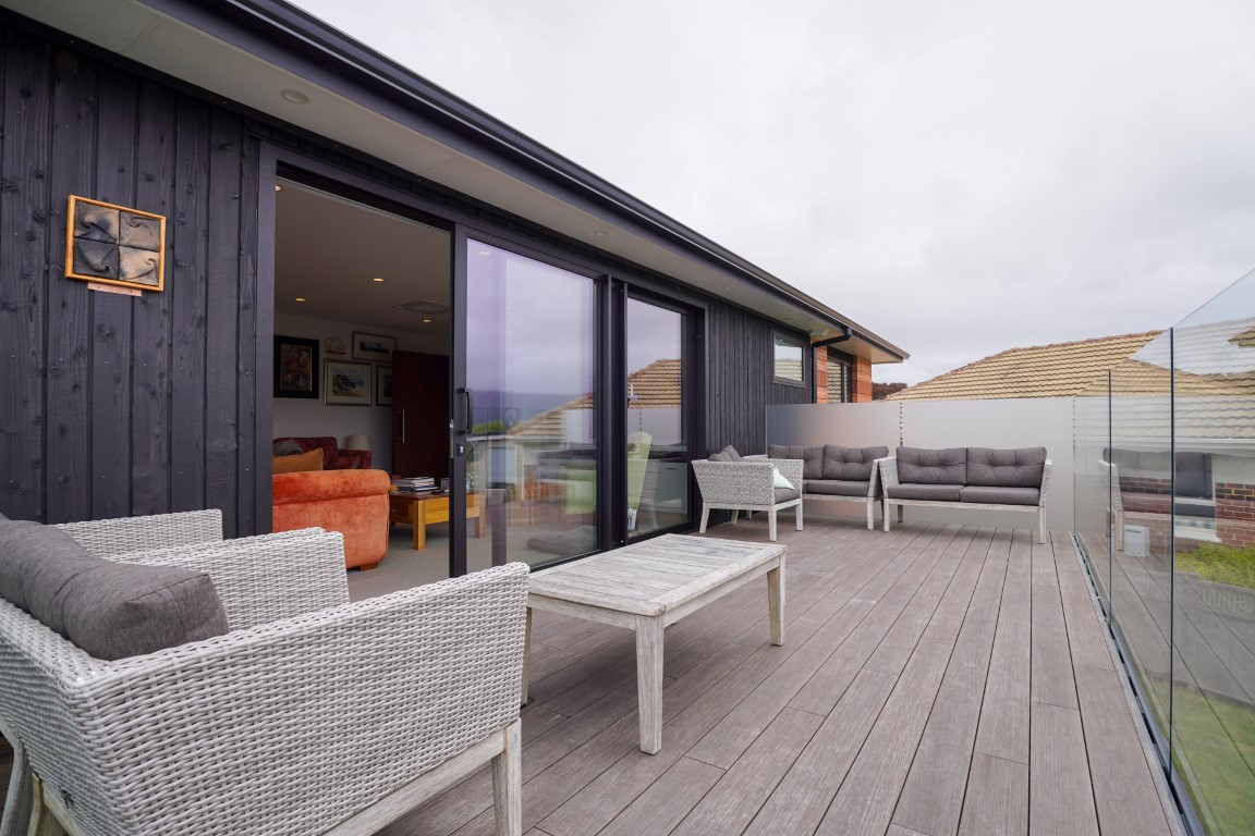 new home with sliding doors